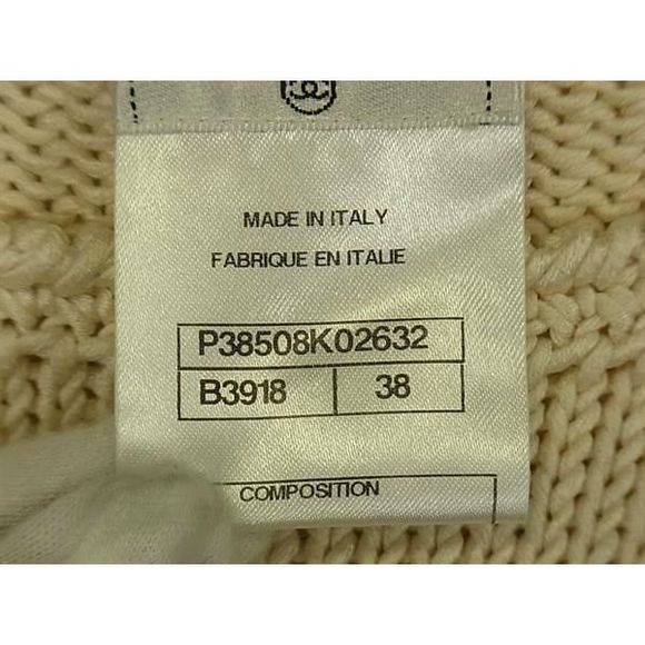 Chanel Silk And Cotton Knit Dress Clothing Size 38 Women's Ivory Fl4109 - Picture 5 of 8